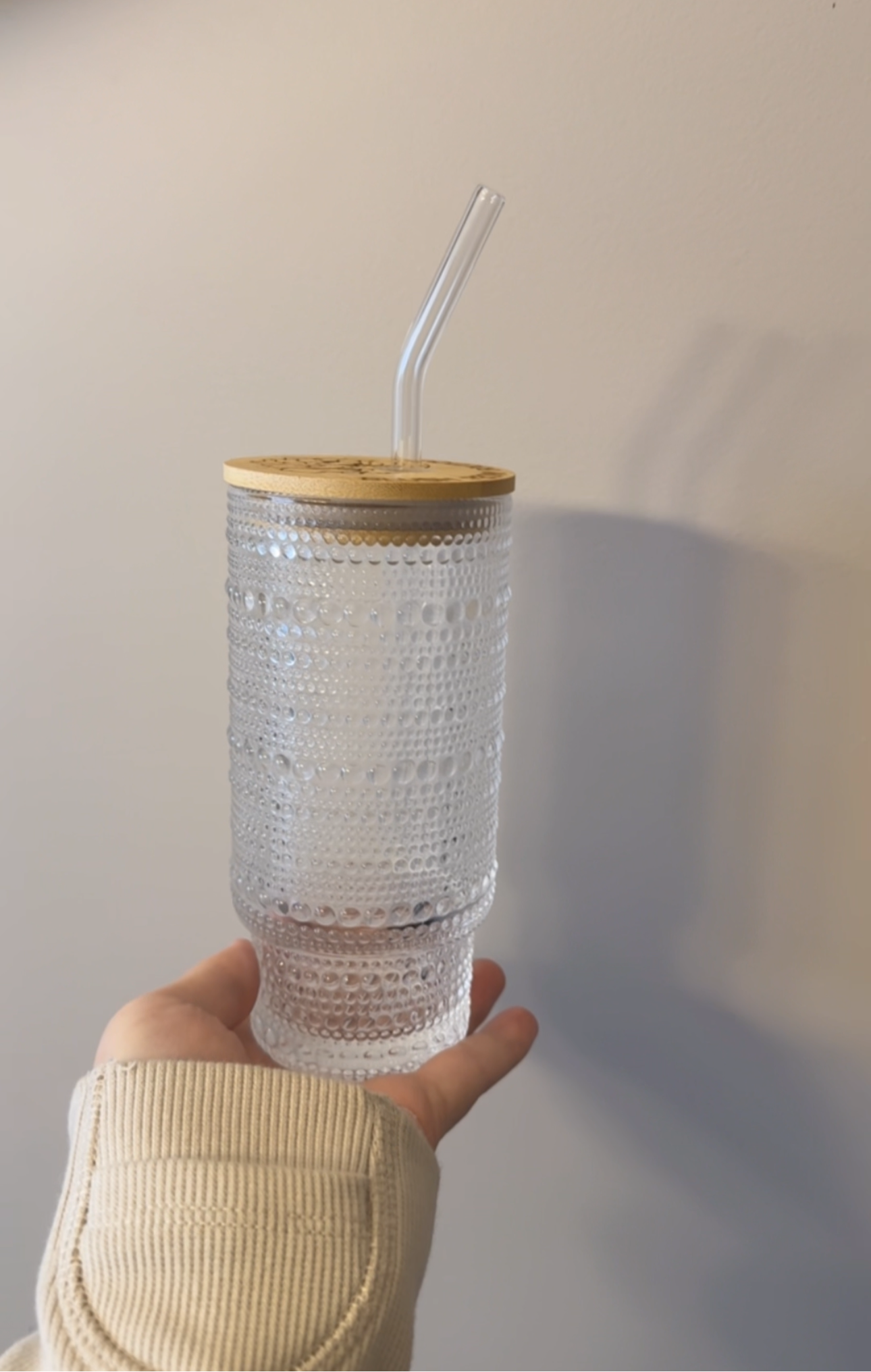 Blush Peony Glass Tumbler