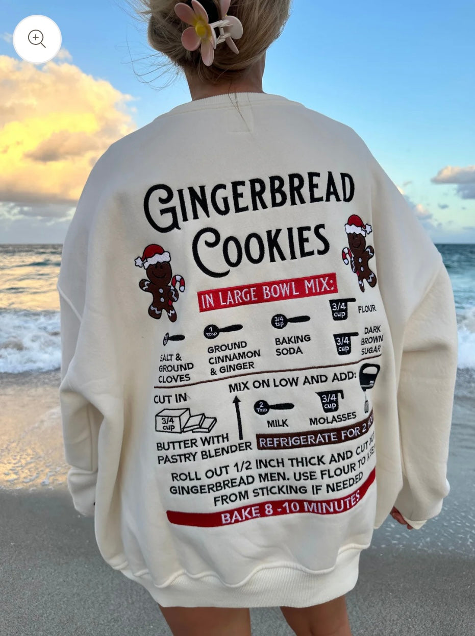 Gingerbread Recipe Crewneck